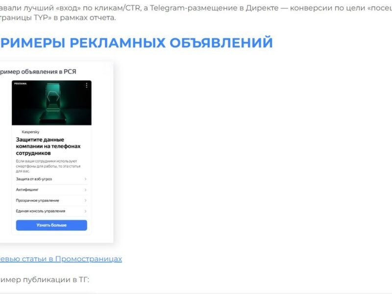 Kaspersky — Creating Demand for a B2B Product