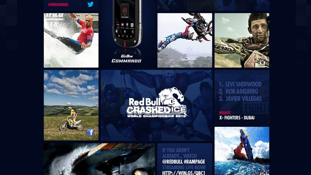 Red Bull Signature Series — social wall and athlete features